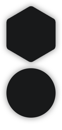 Hexagon and ellipse shadow